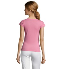 Camiseta COLOR personalizable mujer cuello pico